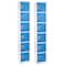 Adiroffice 12 in W, 12 in D, 72 in H, Steel ADI629-206-BLU-2PK - alternate 1
